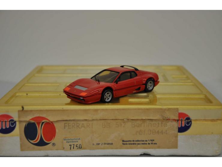 Ferrari BB 512 Berlinette, AMR (André Marie Ruf), hand built, Ref. 444, 1:43, red, Near Mint (front grille bit loose, origina