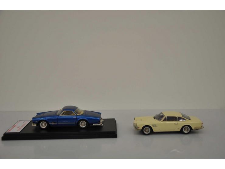 Maserati 5000 GT 1960, Tecnomodel, 1:43, blue, Excellent (left wiper missing, rear wheels slightly crooked), Maserati 3500 GT