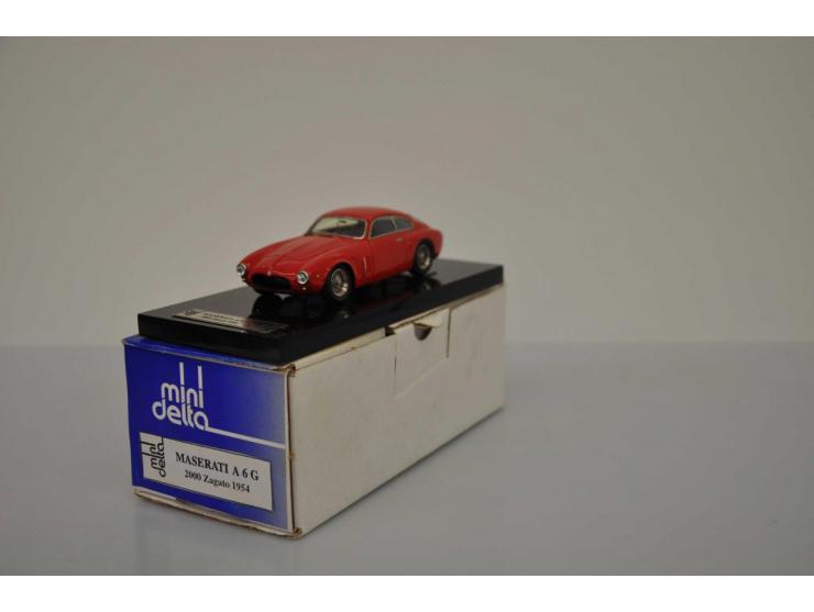 Maserati A6G 2000 Zagato 1954, Mini Delta Belgium, 1:43, red, Mint.