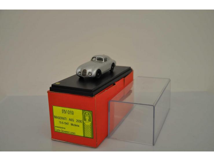 Maserati A6G 2000, ALM, hand built, 1:43, silver, Mint.