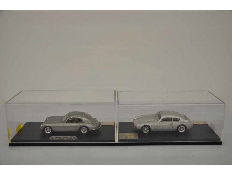 Maserati A6G Mille Miglia Zagato Gigi Fornasari 1956, Model IV Factory, 1:43, grey, Excellent (customized: stickers removed),