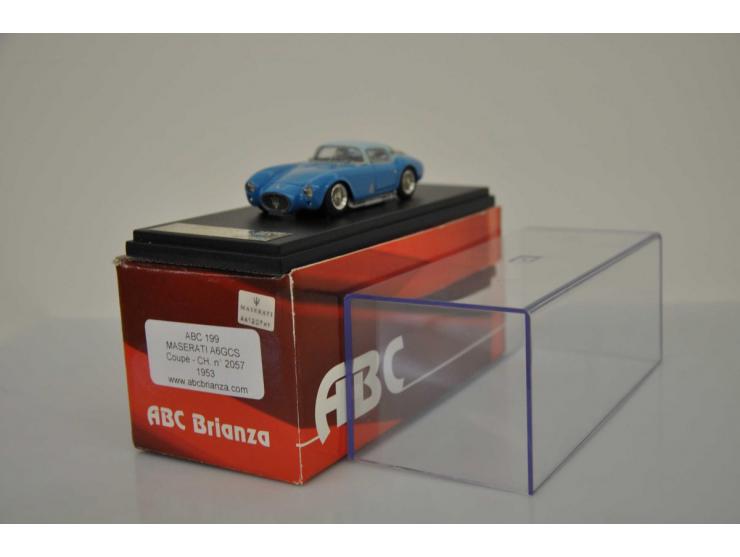 Maserati A6GC Coupé 1953, ABC Brianza, No 73 of 500, 1:43, blue, Near Mint (rear window frame bit loose).