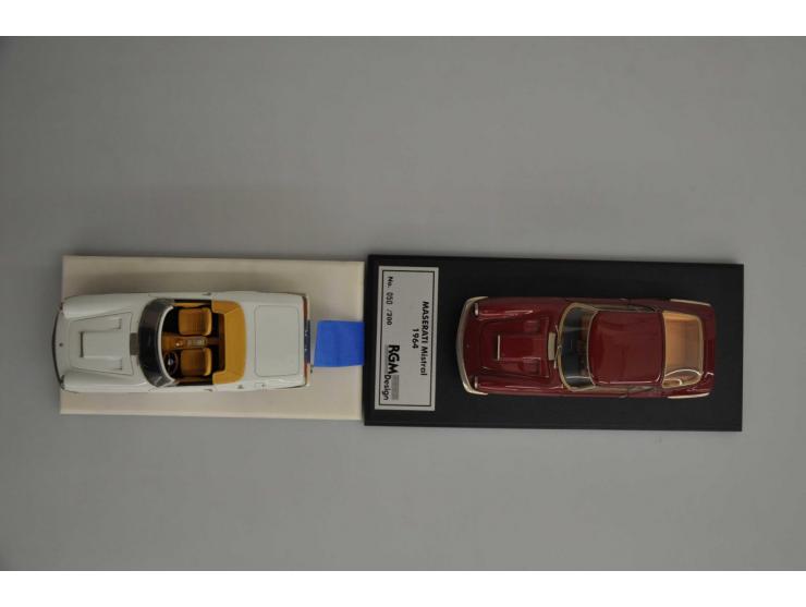 Maserati Mistral 1964, BBR, No 50 of 200, 1:43, red, Near Mint (window style right bit loose), Maserati Mistral Spider 1964, 