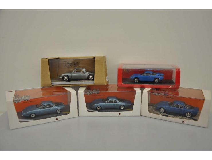 Simca Abarth 1300 Le Mans 1962, Spark Models, 1:43, blue, Excellent (customized: stickers removed), Matra 530 LX, Spark Bizar