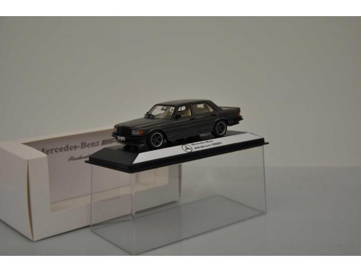 Mercedes-Benz 450 SEL 6.9 AMG, DM Modellbau Germany, hand built, 1:43, grey, Near Mint (bit dusty).