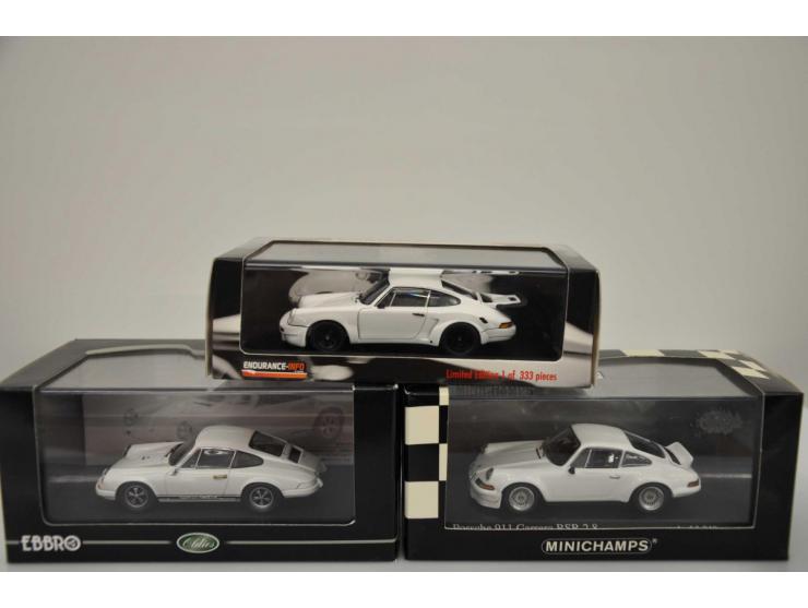 Porsche 911 3.0 RSR 1974 'Endurance-info', Spark Models, 1 of 333, 1:43, white, Mint, Porsche 911 Carrera RSR 2.8 Le Mans 197