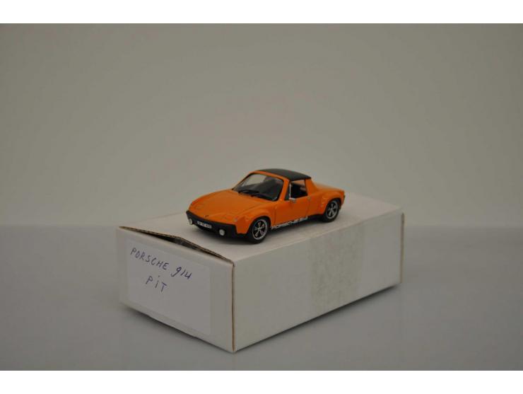 Porsche 914/6, PIT Models, hand built, 1:43, orange, Near Mint (box used).