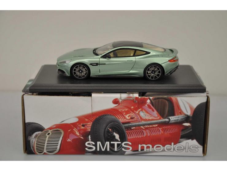 Aston Martin Vanquish, SMTS Models, hand built, 1:43, green, Mint.