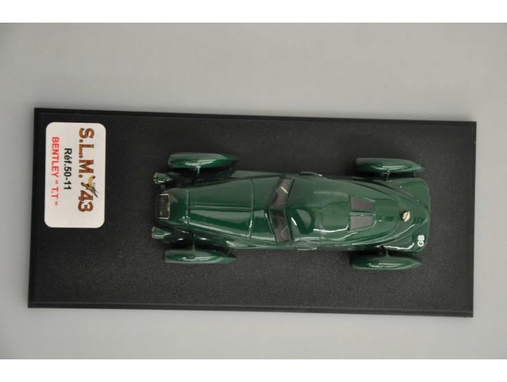 Bentley T.T., SLM '43, 1:43, green, Excellent (customized: stickers and belts removed, box heaviliy damaged).