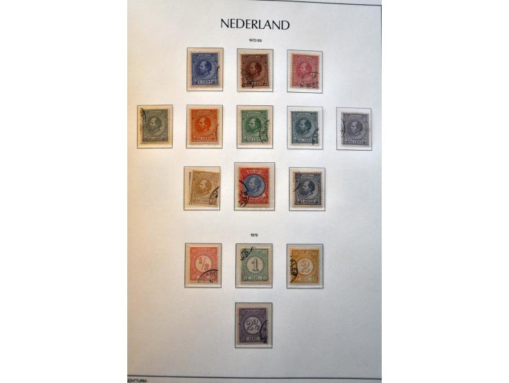 collectie 1852-1975 meest licht gestempeld met veel beter materiaal w.b. nrs. 1-100, 130-131, Meeuwen, port, telegram, roltan