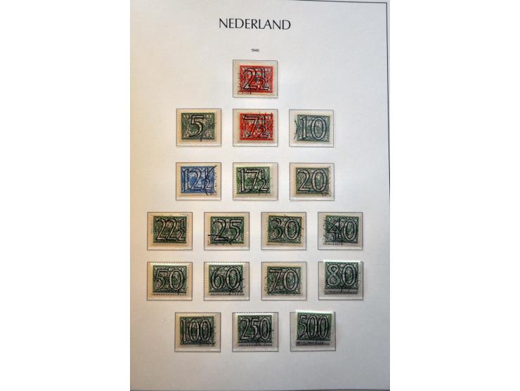 collectie 1852-1975 meest licht gestempeld met veel beter materiaal w.b. nrs. 1-100, 130-131, Meeuwen, port, telegram, roltan