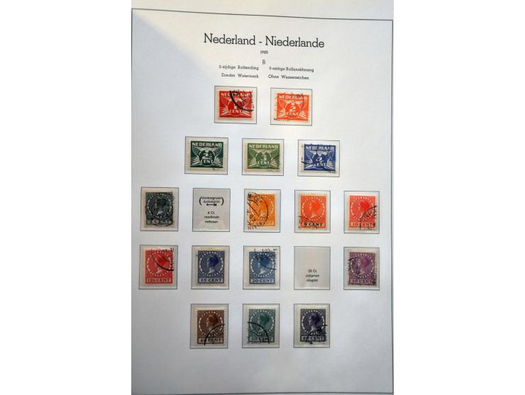 collectie 1852-1975 meest licht gestempeld met veel beter materiaal w.b. nrs. 1-100, 130-131, Meeuwen, port, telegram, roltan