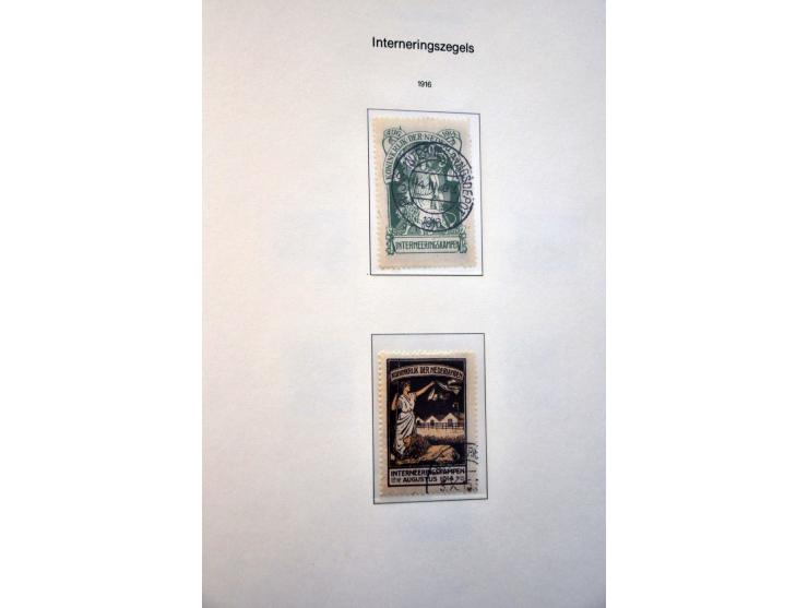 collectie 1852-1975 meest licht gestempeld met veel beter materiaal w.b. nrs. 1-100, 130-131, Meeuwen, port, telegram, roltan