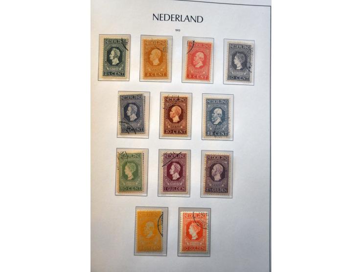 collectie 1852-1975 meest licht gestempeld met veel beter materiaal w.b. nrs. 1-100, 130-131, Meeuwen, port, telegram, roltan