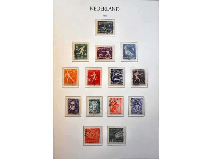 collectie 1852-1975 meest licht gestempeld met veel beter materiaal w.b. nrs. 1-100, 130-131, Meeuwen, port, telegram, roltan