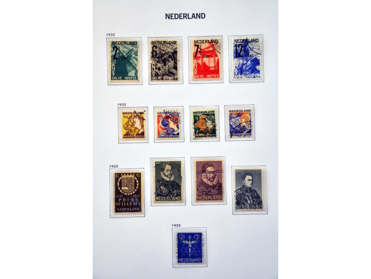 collectie 1852-2013 gestempeld w.b. nrs. 1-80 en Back of the Book in 9 Davo albums