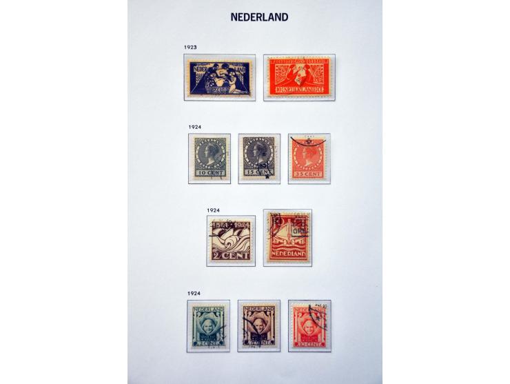 collectie 1852-2013 gestempeld w.b. nrs. 1-80 en Back of the Book in 9 Davo albums