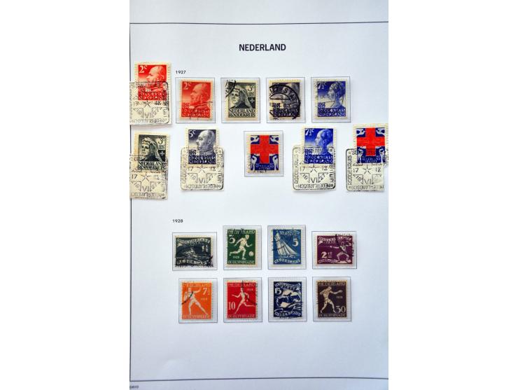 collectie 1852-2013 gestempeld w.b. nrs. 1-80 en Back of the Book in 9 Davo albums