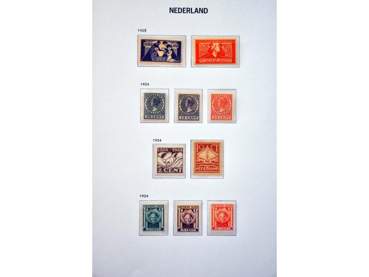 collectie 1898-1998 gestempeld en */** w.b. nagegomd met beter materiaal w.b. 104-105, Jubileum 1923, Van Konijnenburg ** (ce