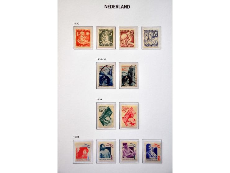 collectie 1898-1998 gestempeld en */** w.b. nagegomd met beter materiaal w.b. 104-105, Jubileum 1923, Van Konijnenburg ** (ce