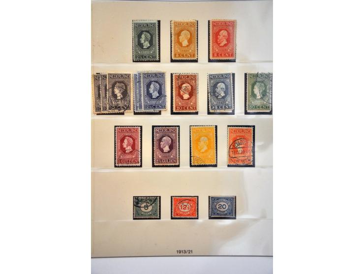 collectie 1852-2001 op hoofdnummers compleet met tevens port, dienst, roltanding, telegram etc. in deels gemengde kwaliteit i