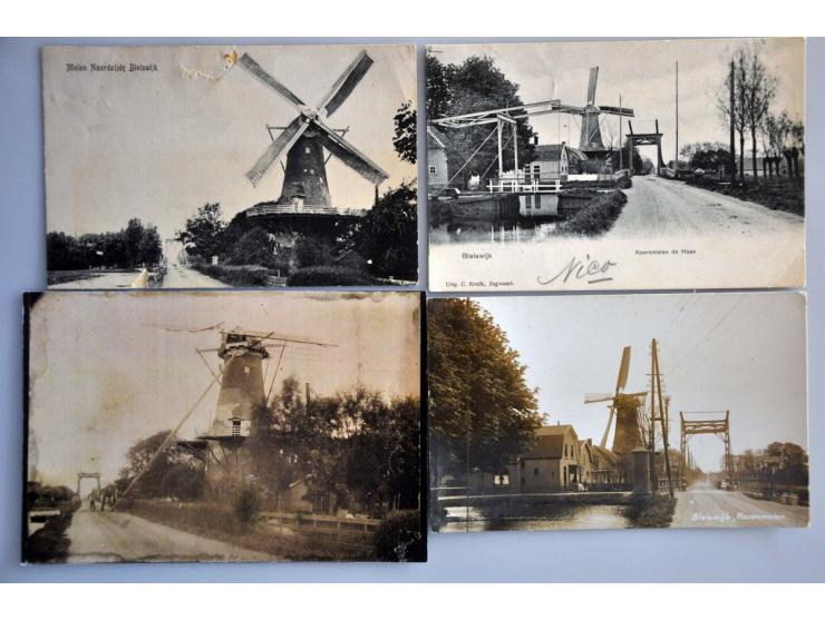 Bleiswijk prachtcollectie ca. 500 ex. zeer oude met veel beter o.a. fotokaarten in 5 albums 