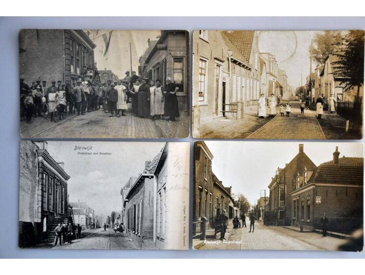 Bleiswijk prachtcollectie ca. 500 ex. zeer oude met veel beter o.a. fotokaarten in 5 albums 