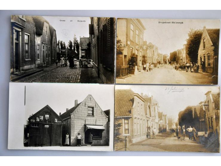 Bleiswijk prachtcollectie ca. 500 ex. zeer oude met veel beter o.a. fotokaarten in 5 albums 