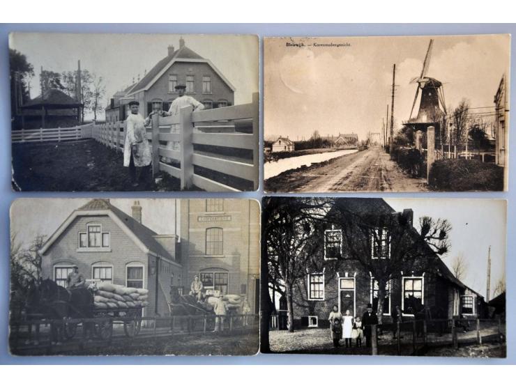 Bleiswijk prachtcollectie ca. 500 ex. zeer oude met veel beter o.a. fotokaarten in 5 albums 