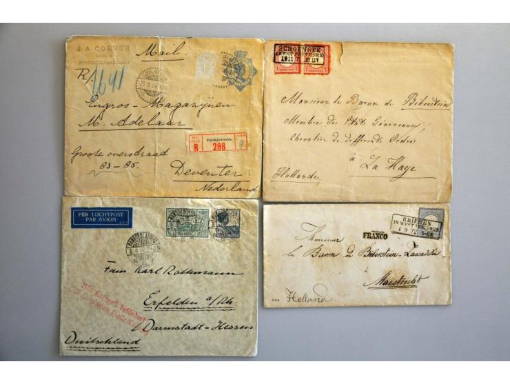 about 80 covers/postal stationery including Germany and Netherlands and Colonies