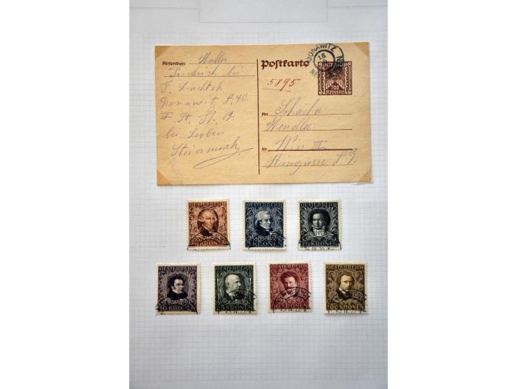 collection 1850-1995 used and */** with better stamps and sets (including Rotary), covers etc. in 3 albums