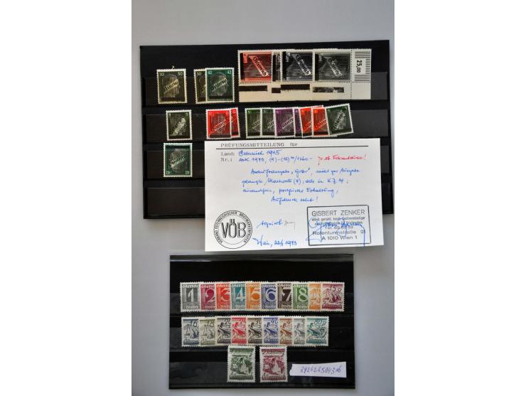 mostly better ex. and sets used and */**, some postmarks etc. on stockcards in Hawid box 