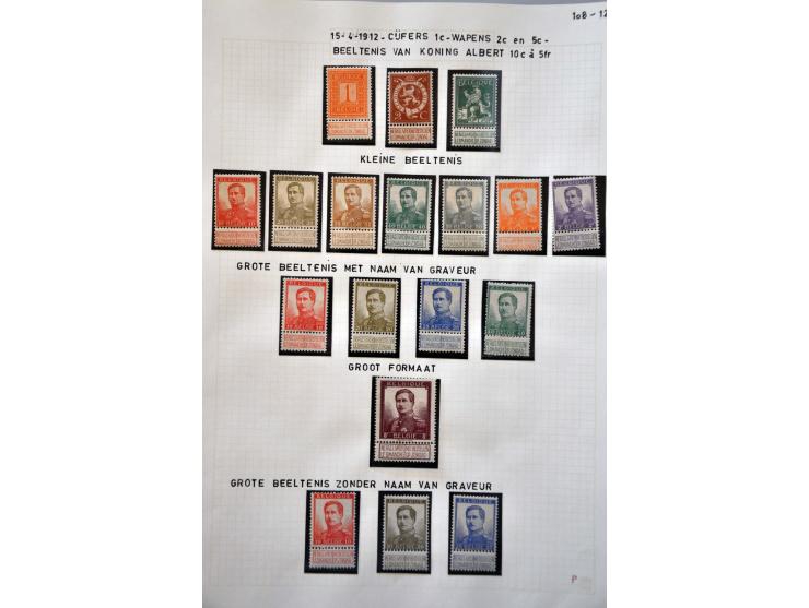 collectie 1849-1969 zowel gestempeld als */** verzameld met veel betere ex. en series w.b. uitgebreid klassiek, ongetand, Alb