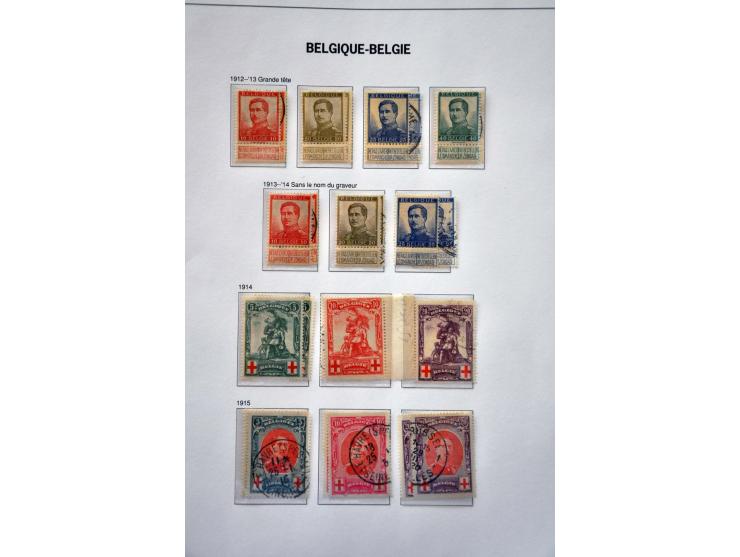 collectie 1849-1994 veel dubbel verzameld gestempeld en */** met veel beter materiaal w.b. Grote Orval, port, spoorwegen, tel