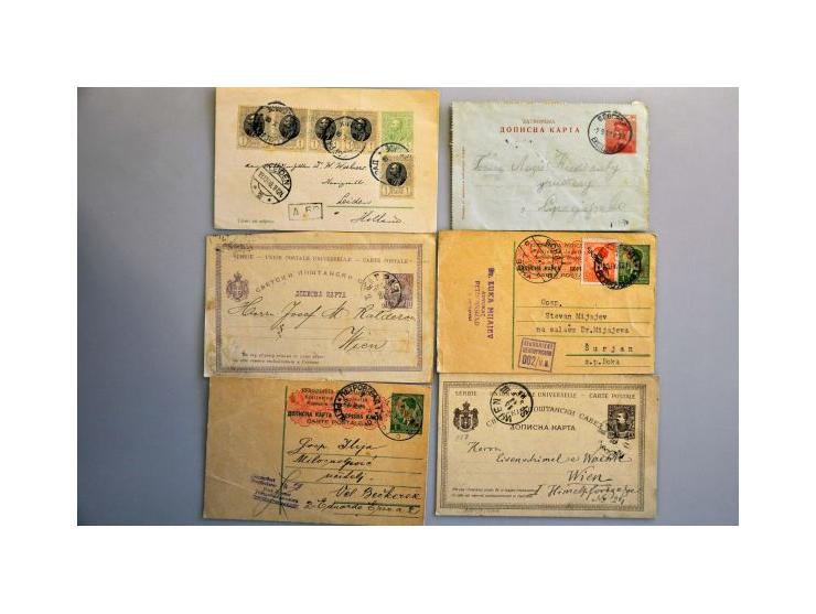 about 130 postal stationery used and unused including better items in small box