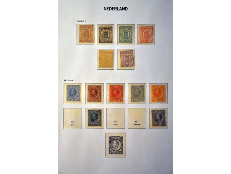 collectie 1852-1969 (*) */**  in gemengde kwaliteit met o.a. nrs. 1-5, 10, 13-18, 28-29, 48-49, 50-76, 80, 90-101, port, lp 1