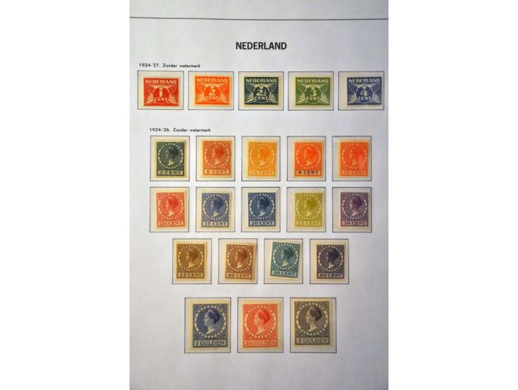 collectie 1852-1969 (*) */**  in gemengde kwaliteit met o.a. nrs. 1-5, 10, 13-18, 28-29, 48-49, 50-76, 80, 90-101, port, lp 1