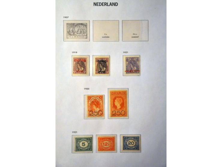 collectie 1852-1969 (*) */**  in gemengde kwaliteit met o.a. nrs. 1-5, 10, 13-18, 28-29, 48-49, 50-76, 80, 90-101, port, lp 1