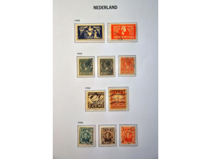 collectie 1852-2001 gestempeld op hoofdnummers compleet w.b. dienst, port, postbewijs compleet, roltanding (behoudens nr. R32