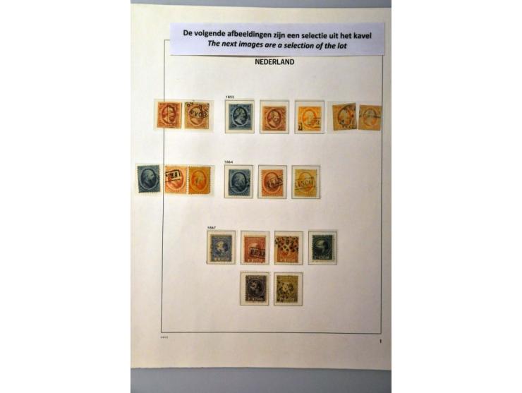 collectie 1852-2002 gestempeld, later */** met betere ex. w.b. nrs. 48, 80 (met certificaat), 130-131, LP12-13 en Back of the