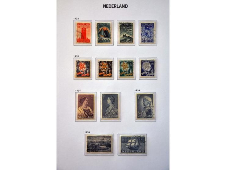 collectie 1852-2001 gestempeld later */** met betere ex. en series (48 * dun plekje, 61b gestempeld randblok van 4 op fragmen