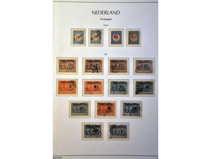 collectie 1852-1969 gestempeld, vanaf 1899 meest */** met betere ex. w.b. nrs. 1-10,12-79, 81-100, 130-131, LP12-13, Port, Ar