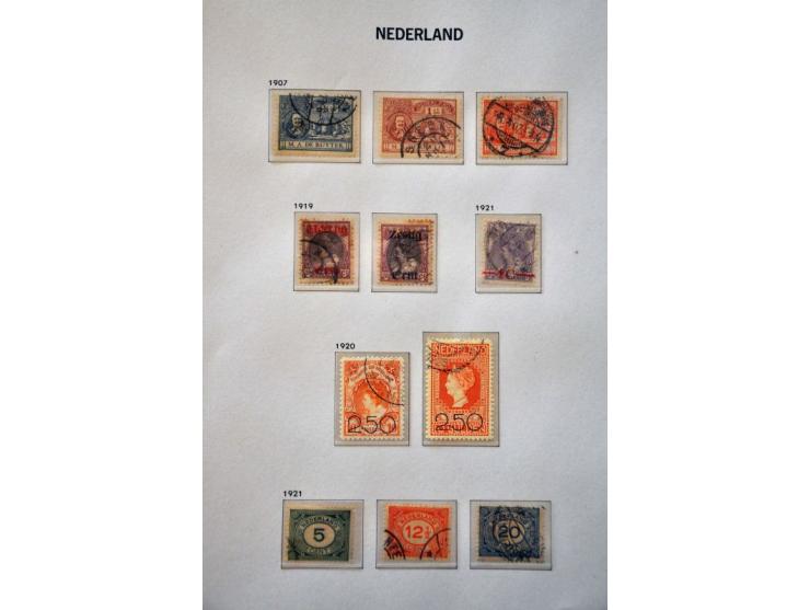 collectie meest gestempeld 1852-2000 met betere ex. in deels gemengde kwaliteit in 5 albums 