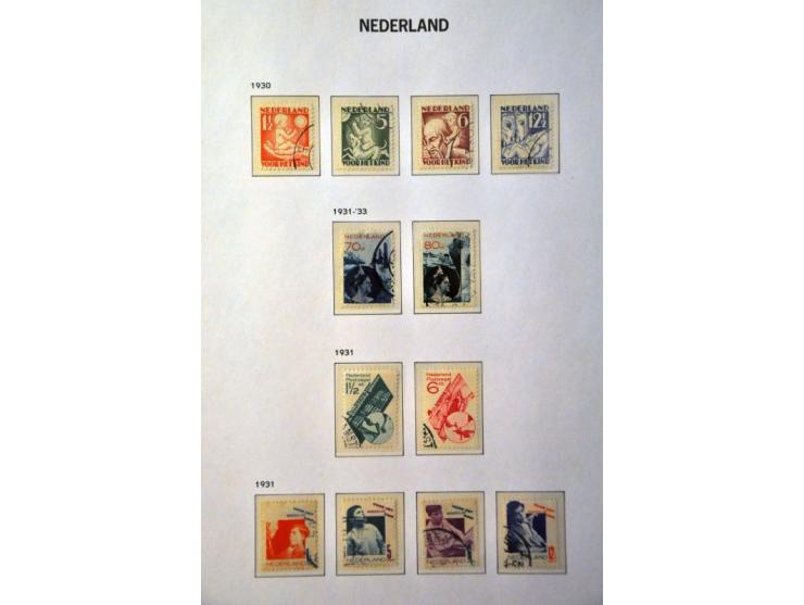 collectie vanaf 1852 gestempeld met betere ex. w.b. nrs. 48, 80 (met certificaat), 101 met vals stempel Santpoort-Station, 13