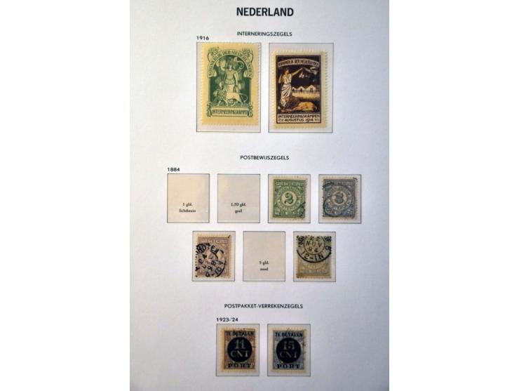 collectie 1852-1995 gestempeld, later */** met betere ex. w.b. nrs. 48, 80, 130-131, En Face en Back of the Book in veelvoud 