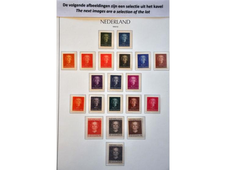  collectie 1944-1990 **, zo goed als compleet met 518-537, in Leuchtturm album