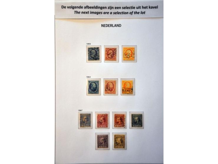 collectie 1852- 2001 gestempeld, later */** w.b. nrs. 130-131 in 5 Davo albums in doos