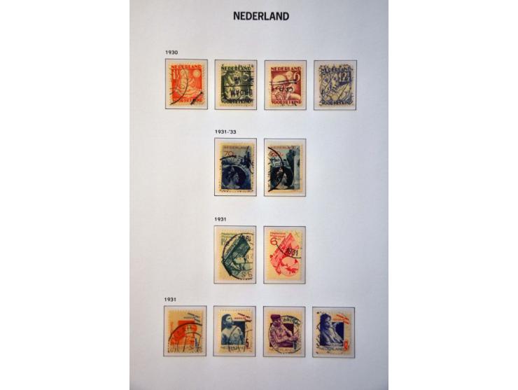 collectie 1852- 2001 gestempeld, later */** w.b. nrs. 130-131 in 5 Davo albums in doos