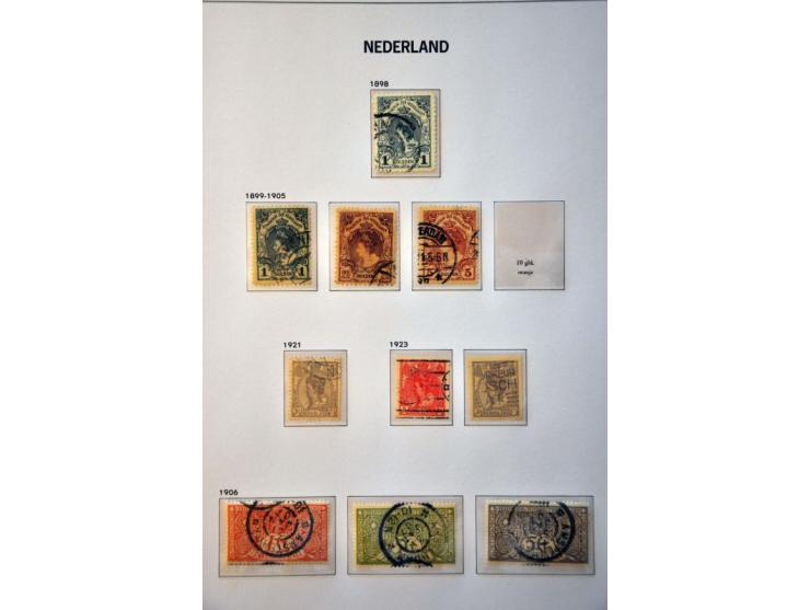 collectie 1852- 2001 gestempeld, later */** w.b. nrs. 130-131 in 5 Davo albums in doos