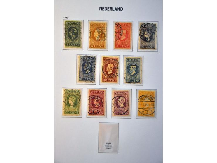 collectie 1852- 2001 gestempeld, later */** w.b. nrs. 130-131 in 5 Davo albums in doos